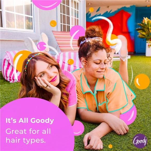 Goody Ouchless No-Metal Elastics Hair Tie (15 Ct, Neutrals/Multi) - 4MM - Picture 6 of 7